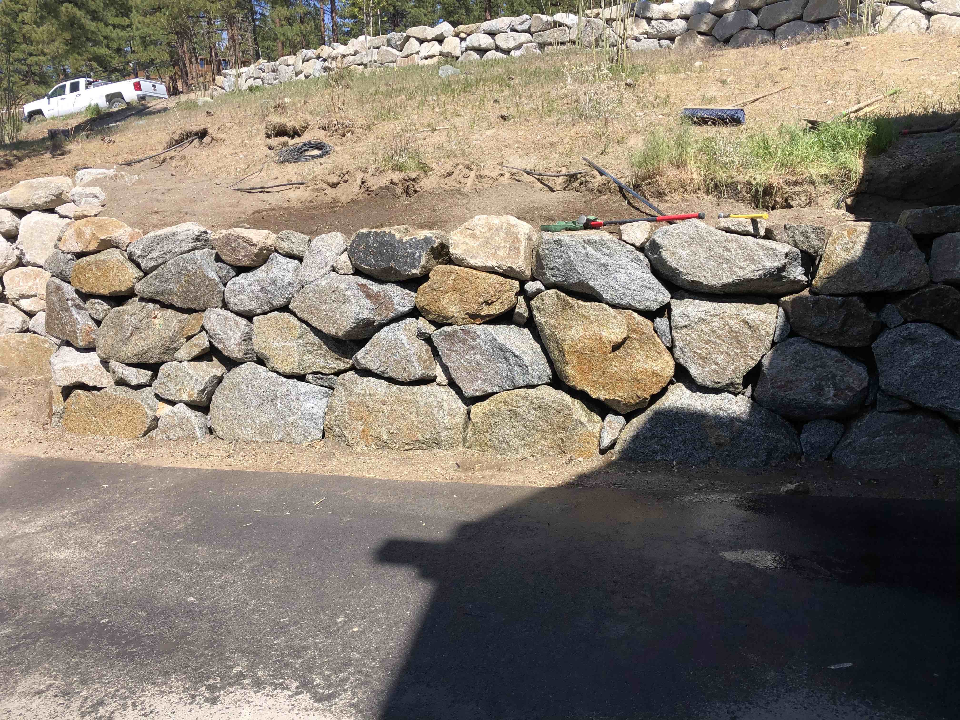 Clear Creek Lot 12 Rock Wall